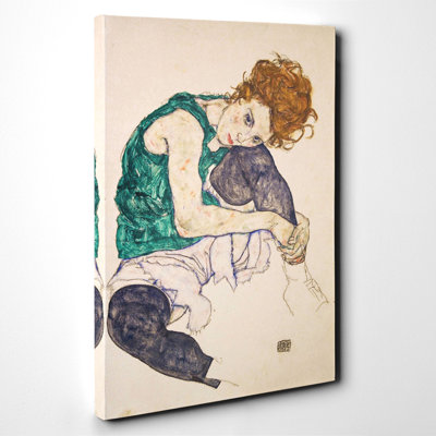 Egon Schiele - Wrapped Canvas Painting