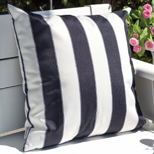 LR Home Interwoven Coastal Fringed Indoor/Outdoor Throw Pillow, 24 inch x 24 inch, Blue / Green