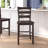 Commercial Grade Wooden Classic Ladderback Counter Height Barstool with Seat-783898778-783898779