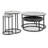 Ensemble de 4 tables Delane