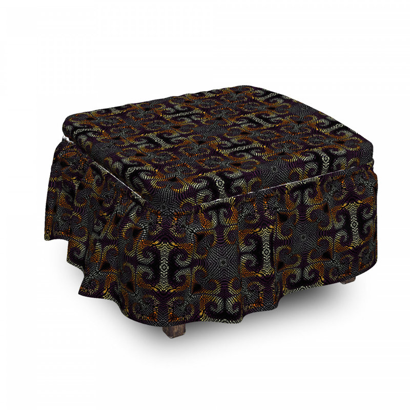 Box Cushion Ottoman Slipcover