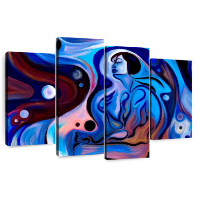 Avery, femme, abstrait