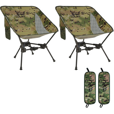 2 Pack Portable Camping Chair Backpacking Chair, Folding Camping Chair With Carry Bags