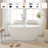 Vanity Art 59" X 32" White Acrylic Freestanding Bathtub-75068083