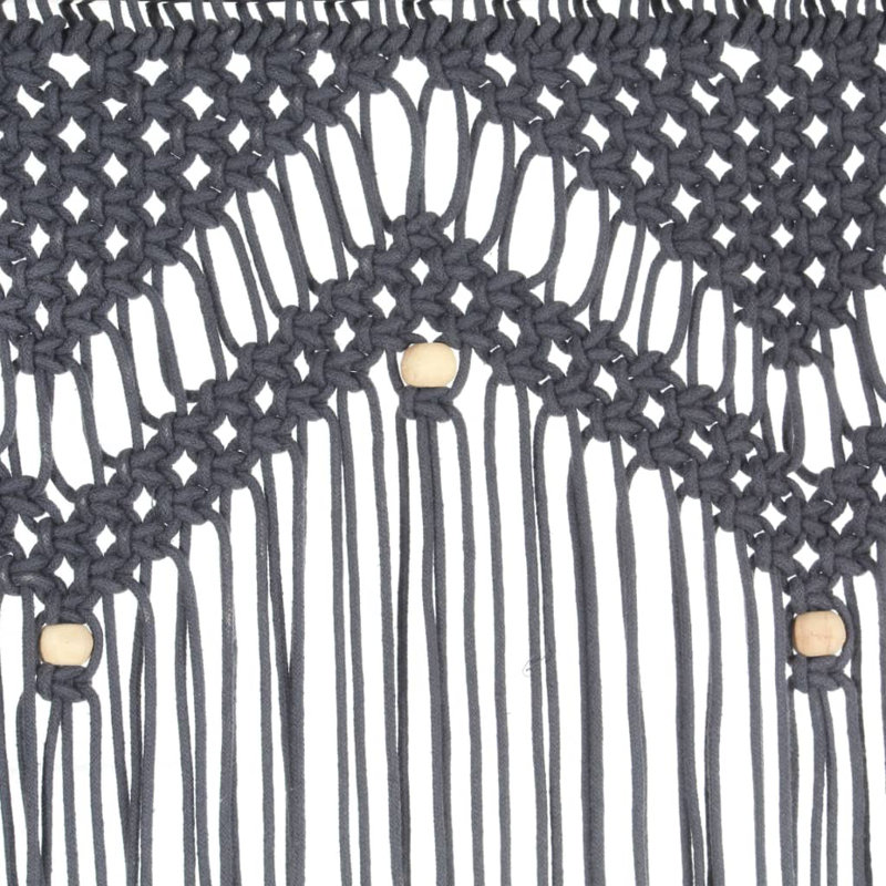 Larrison Sheer Curtain Single Panel, Anthracite