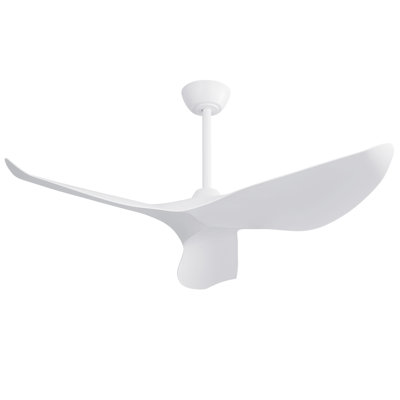 38 Inch Ceiling Fan Without Light, Modern Indoor Outdoor Ceiling Fans With DC Motor Remote Control For Bedroom, Living Room