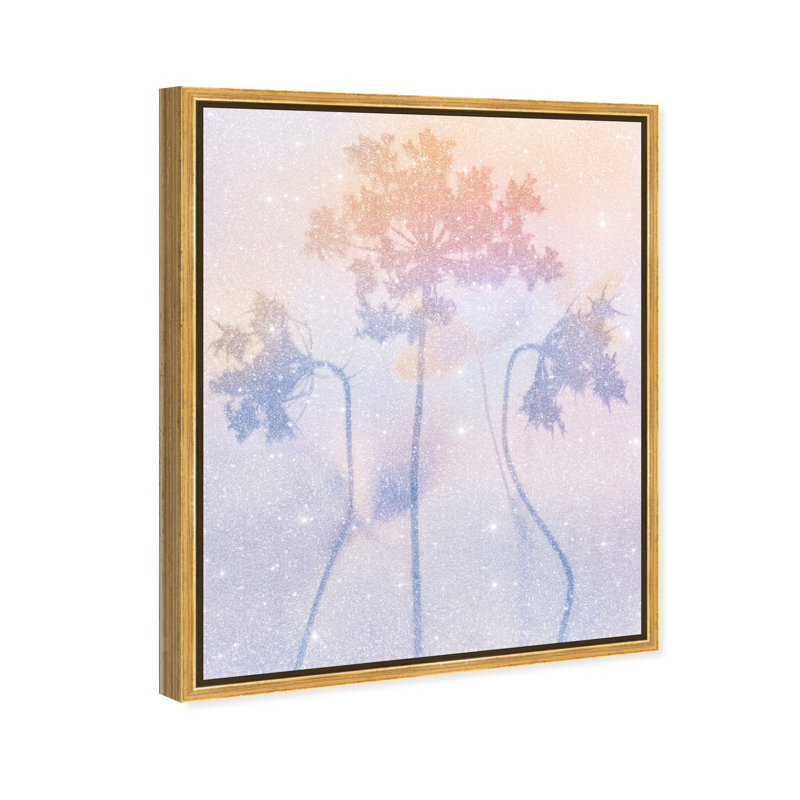 Lavender Shadows Print by Oliver Gal, 21"H x 25"W, Gold Floater Frame