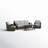 Aritica 5 - Person Patio Conversation Sets with Cushions