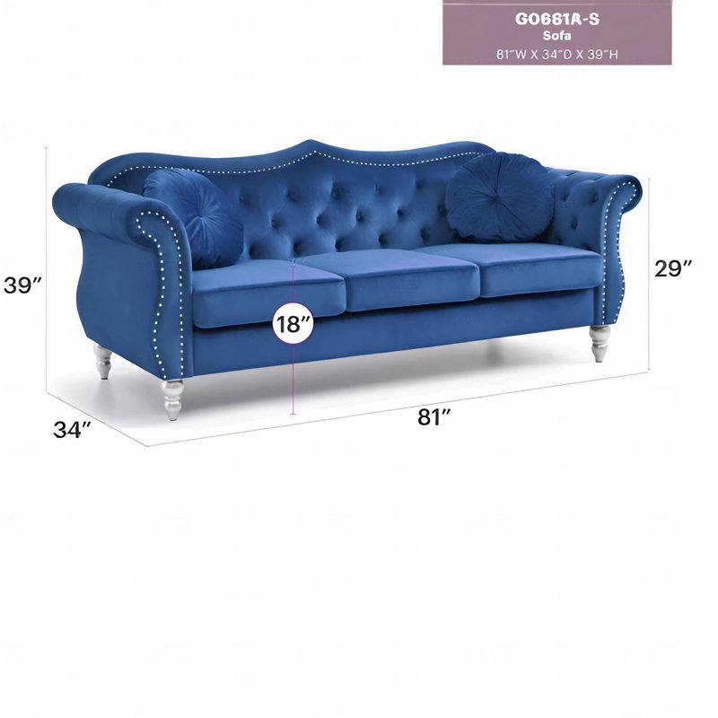 Sofa, Navy Blue