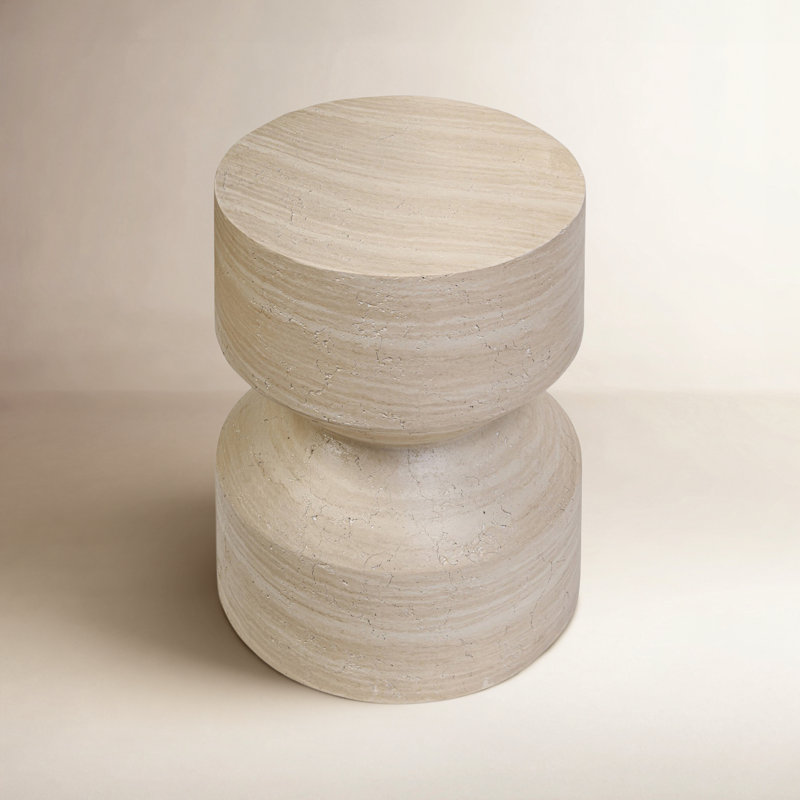 Ara End Table, Sand Striae
