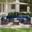 Dinyu Modular Patio Conversation Set with Cushions-1751912377-1752502775