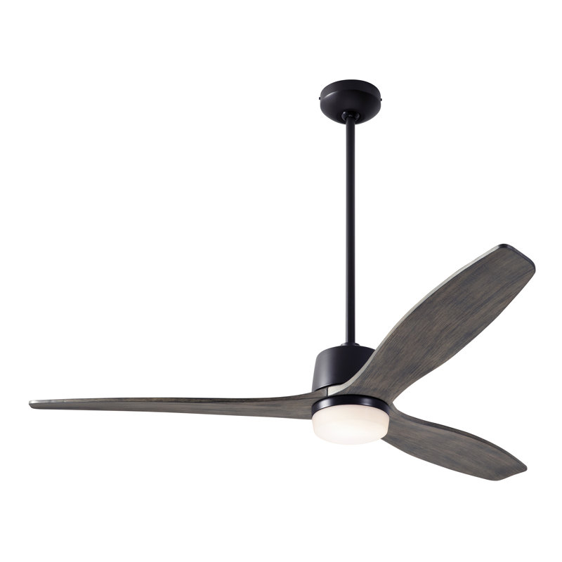 Arbor 54'' Ceiling Fan with LED Lights, Dark Bronze, Graywash, Wall/Remote Combo Controls