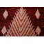 Tapis rouge rouge de style oriental marocain noué à la main 3 x 10