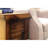 Freestanding 14" Chairside Table, Whiskey, Knotty Alder, No Assembly, Concealed Storage Bin Rectangular Table In Whiskey Finish, Compartment For Study