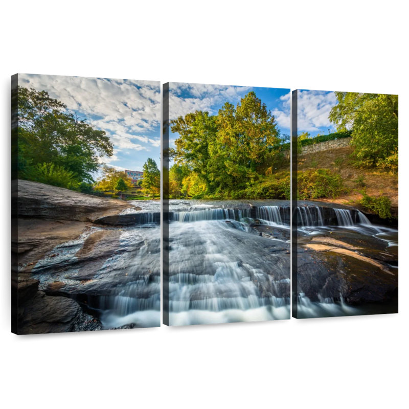 Alvord Greenville Waterfall, 20" H x 33" W