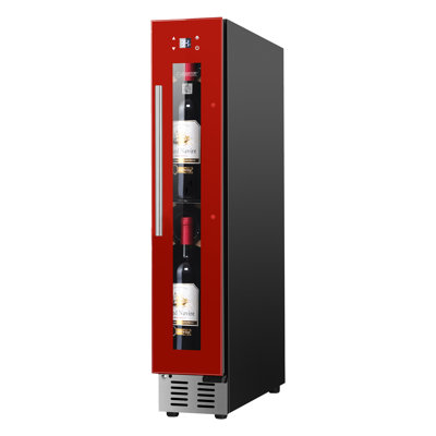 9 Bottles WINE REFRIGERATOR 1-Zone Freestanding/Builtin 7 Color LED 110V