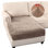 Housse pour canapé modulaire antidérapante en chenille extensible et lavable à la machine 