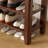 Walnut Finish Solid Wood Shoe Storage Bench-516181235-516181247