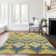 Premium Machine Washable Alliah AMF108 Yellow Rug