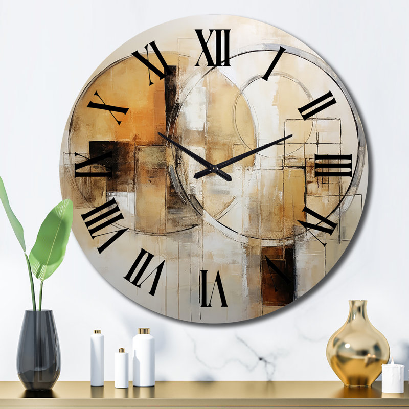 Horloge murale en métal exquise Nostalgia, Grand