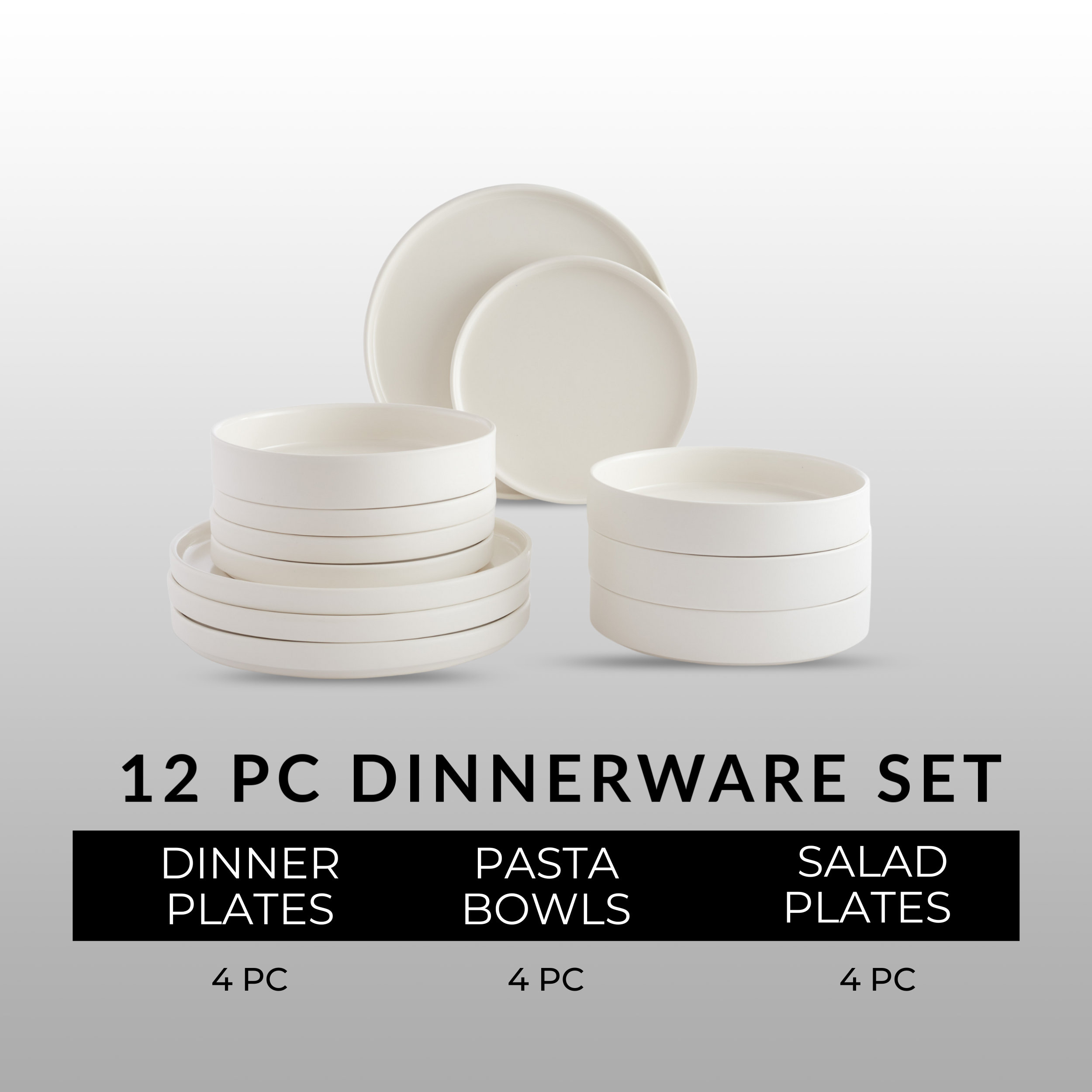222 Fifth Kaden 12 Piece Dinnerware Set Service for 4 & Reviews