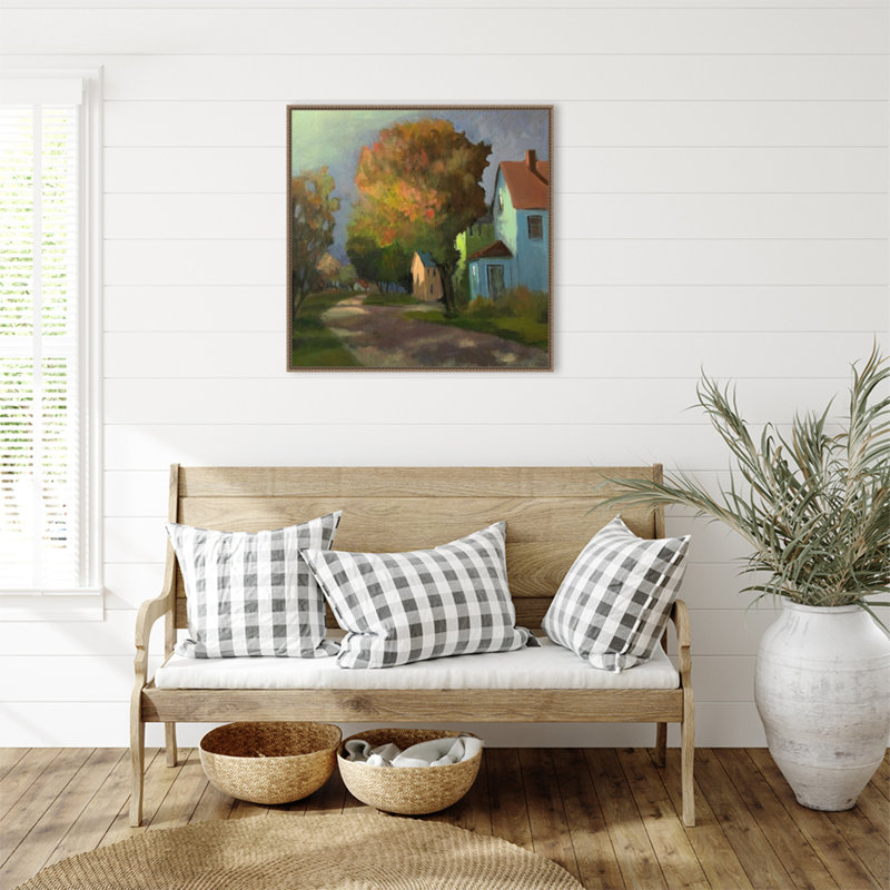 Sundown par Jan l. Waldron, reproduction d'art sur toile encadrée, H 30 po x l 30 po
