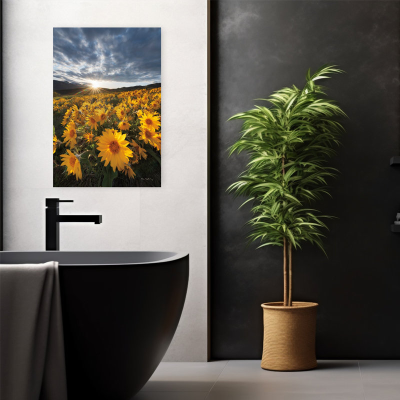 250422 85729 Art contemporain abstrait fleuri, H 24 po x l 16 po