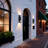 15Inch Flush Mount Wall Sconce Light Outdoor LED Wall Light, Aluminum Frame