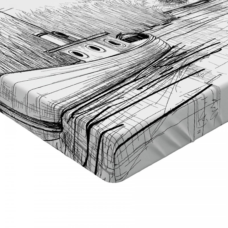 Drap ajusté nature, Grand