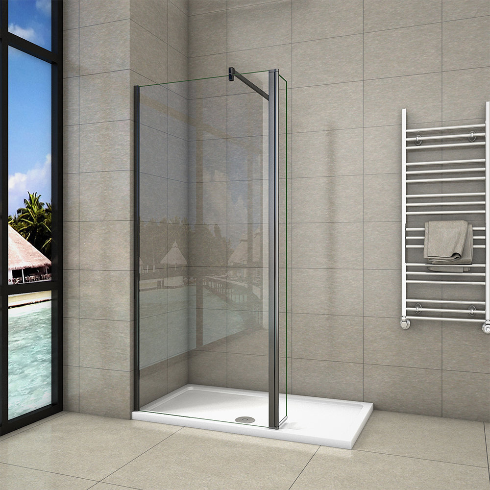 Yahir 1950mm H Walk In Screen with Glass