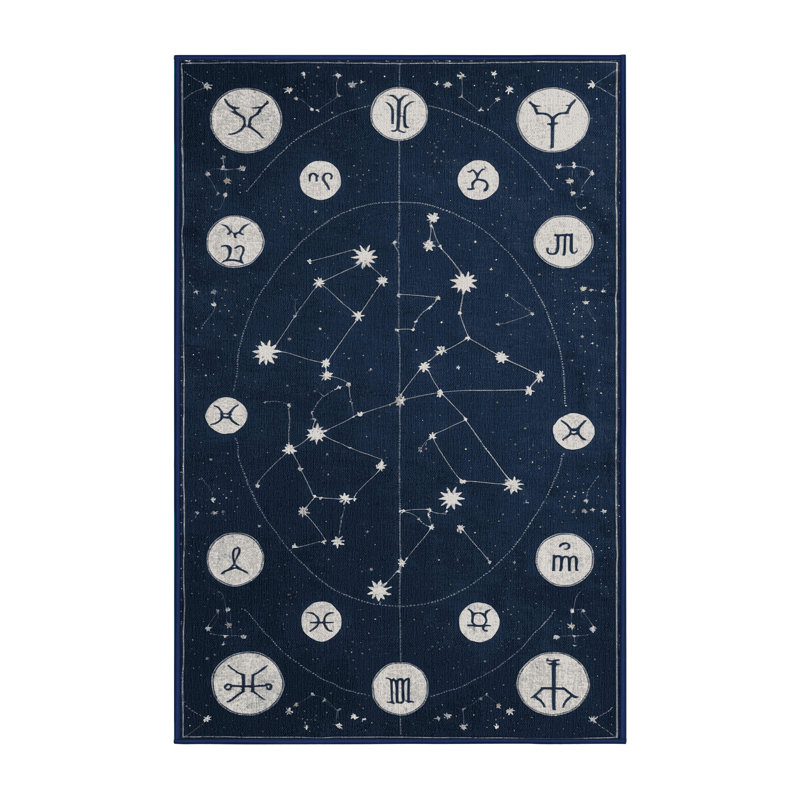 Tapis gris lavable à la machine, Rectangle de 5 pi x 8 pi