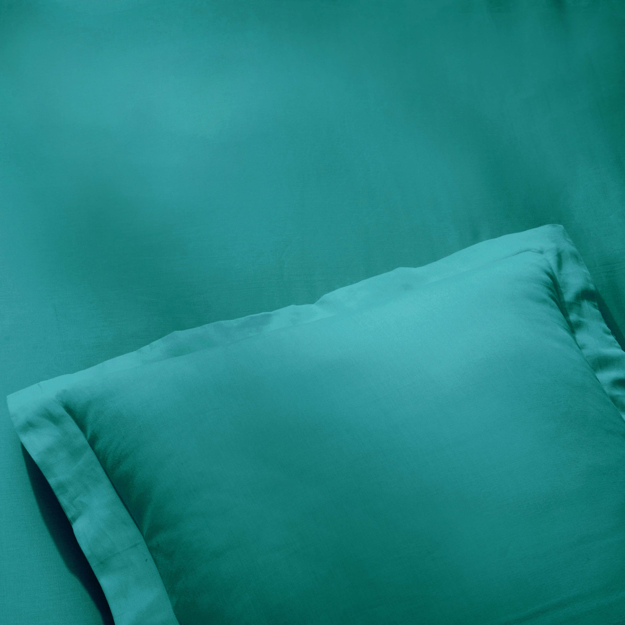 Lunete Egyptian Certified Cotton Modern & Contemporary Duvet Cover Set, Teal, King / Cal. King Duvet Cover+ 2 Pillow Shams,