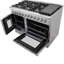Cuisinière à double combustible de 48 po en acier inoxydable avec 8 brûleurs scellés Galiano, 6,58 pi³ pi.
