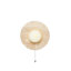 Lampe murale élégante avec corps en travertin, beige et blanc | 9,5 po de hauteur, plaque de base de 4 po | Bouton marche / arrêt sur le câble, type de douille: G9 10 W maximum (ampoule non incluse) | Éclairage élégant pour la décoration intérieure et l'ambiance