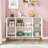 59" Wide Modern Simple White Gold Sideboard
