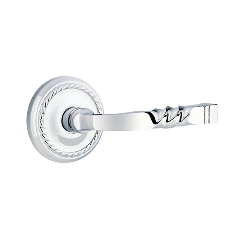 Poignée de porte avec rosette Santa Fe, Gauche, Laiton intemporel