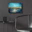 Art mural en verre épique «Blue Sunset» par Svetlana Aleynikova, 16 po x 12 po