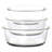 Martha Stewart 6 Piece Assorted Glass Storage Container And Lid Set  In Mint