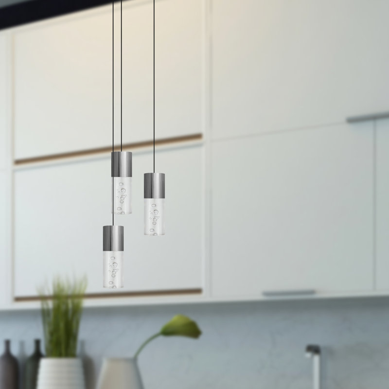Andromedae 3 - Light Cluster Pendant, Nickel