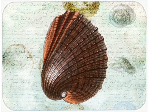 Caroline's Treasures Shells Glass Cutting Board