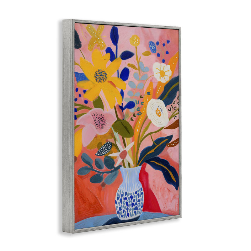 «Vibrant Joyful Bouquet», estampe numérique, design par LSR Creative Studio, Estampe numérique Farmhouse, H 24 po x l 16 po