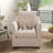 29.7" Wide Modern Upholstered Soft Chenille Swivel Barrel Chair With Removable Seat and Back Cushion (Set of 2)-898683002