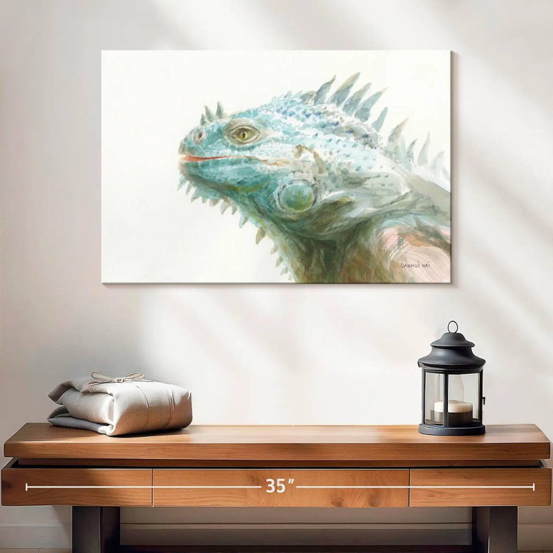 Iguane tropical Brampt, H 16 po x l 24 po