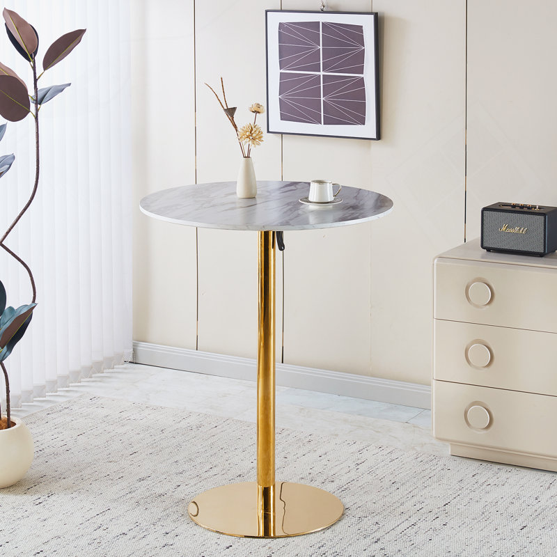 Petite table basse pour 2 à 4 personnes avec plateau rond