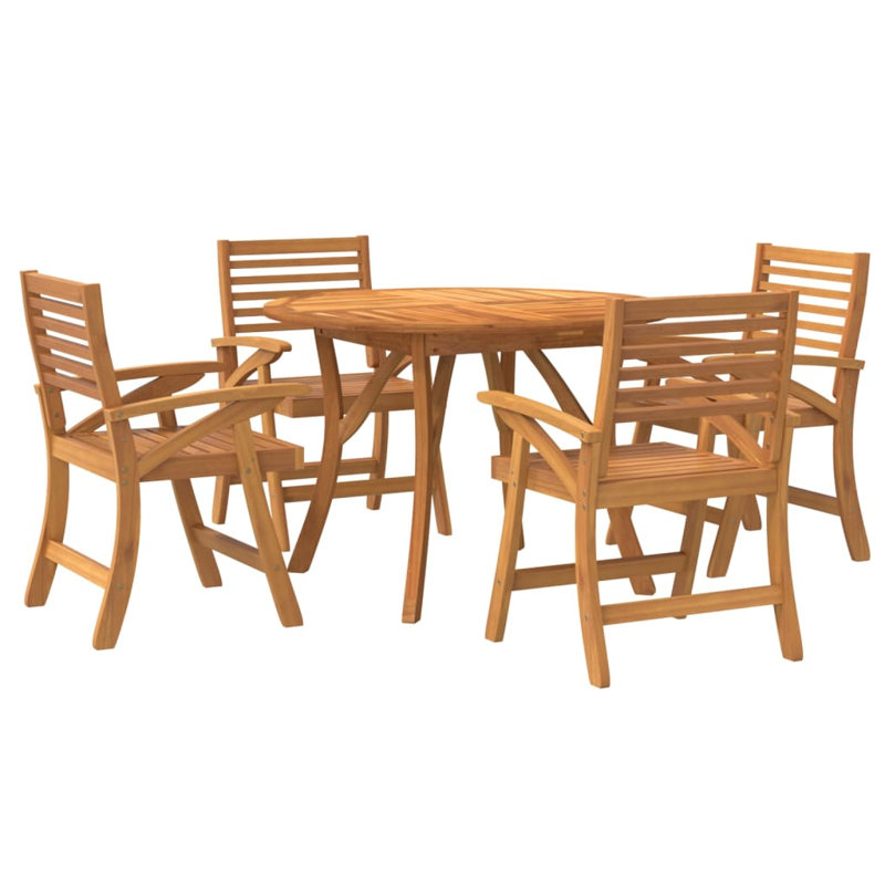 Patio Dining Set with, 75cm H x 110cm W x 110cm D