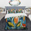 Ensemble de housse de couette vert Mid Century Mod Nature II - Mid-Century-1514664444
