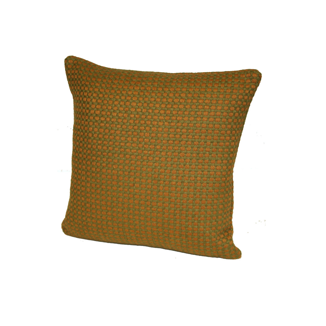 Protege Grid Natural Throw Pillow Rennie & Rose Design Group 