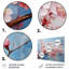 Ensemble de 5 décorations murales roses et bleues