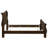 Cappuccino Full Sleigh Bed