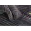 Tapis gris rustique de style Gabbeh 5 x 5 dans des tons terreux subtils